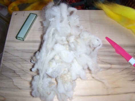 The washed wool