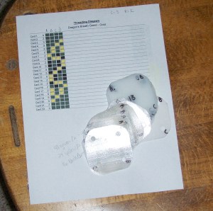 pattern and cards ready