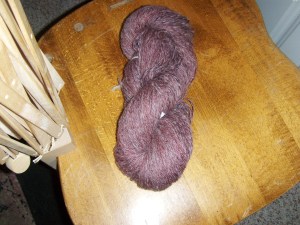 mystery wool yarn I finished spinning