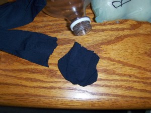 cut off some of the pantyhose